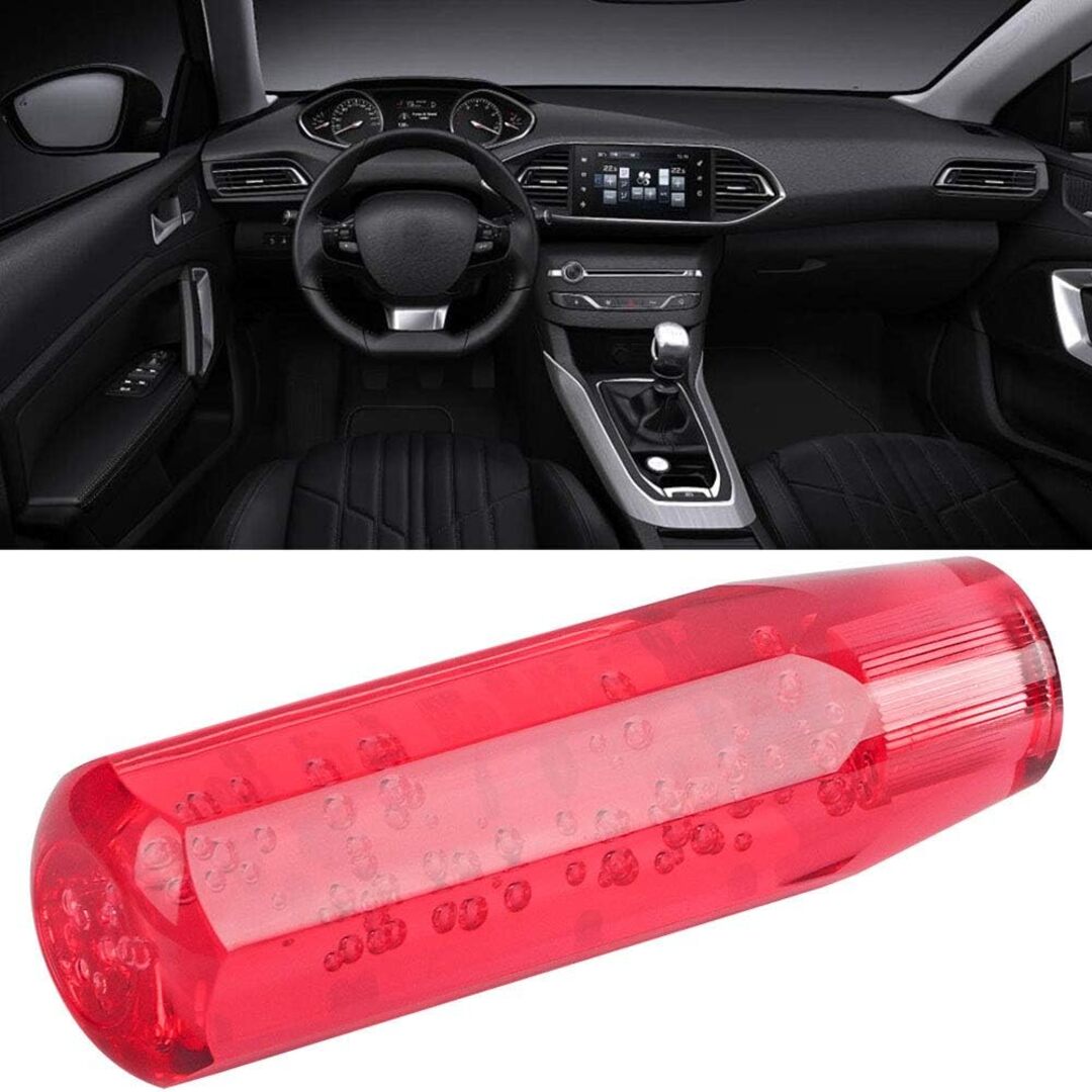 1 Pc Universal Crystal Red Shift Gear knob