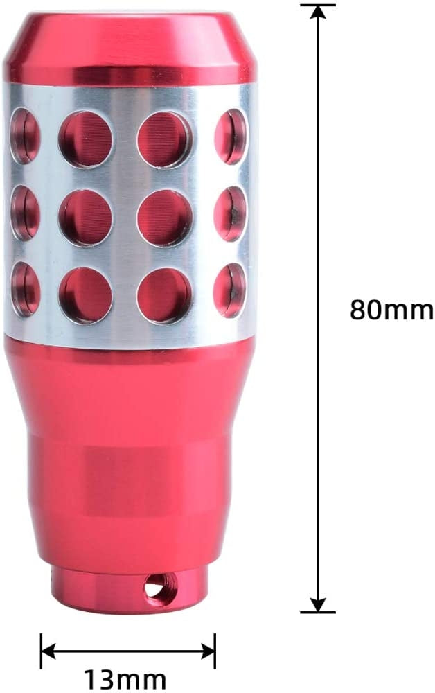 Universal Aluminum Red Gear Knob