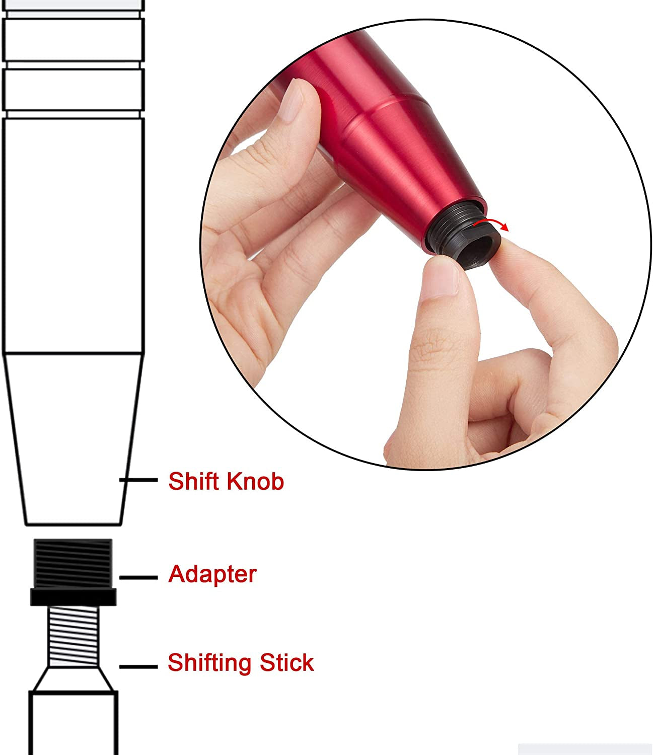 Universal Aluminum Gear Knob
