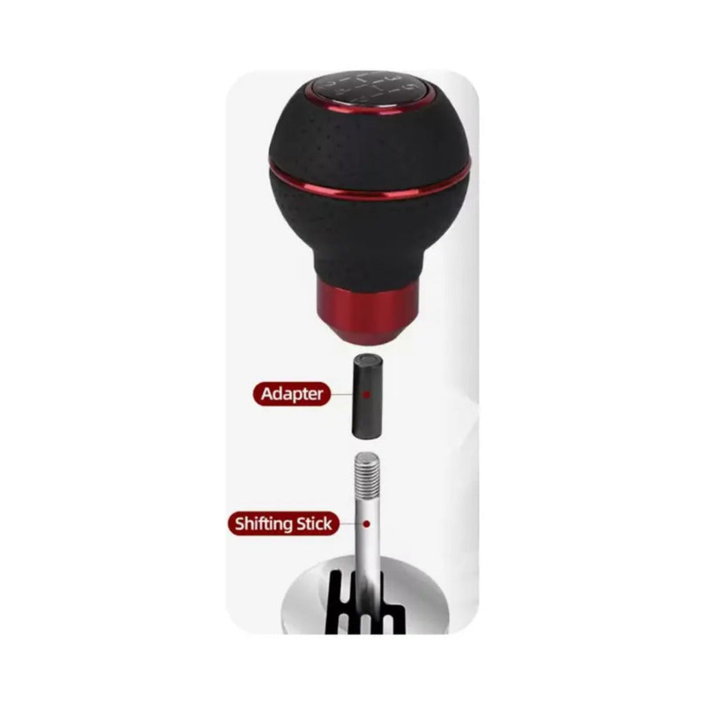 Universal PU Leather 5 Speed Gear Shift Knob