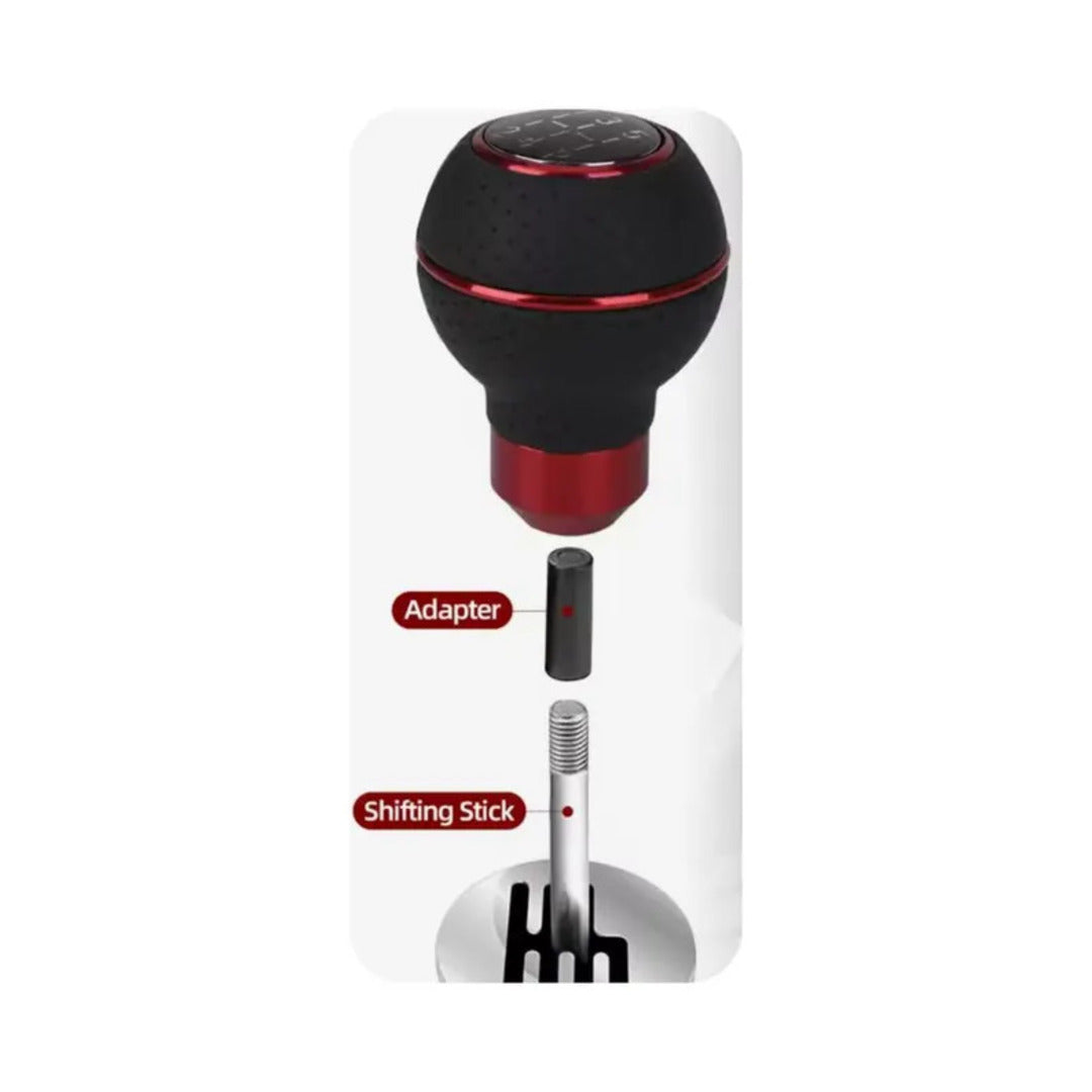 Universal PU Leather 5 Speed Gear Shift Knob
